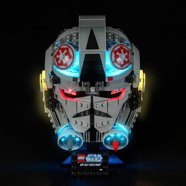 Imagem de MENZAVA LED Lighting Kit Compatible with Lego 75429 at-at Driver Helmet Building Blocks Model - Model Set NOT Included