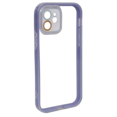 Imagem de Capa Capinha Case Transparente C/ Borda Compatível Iphone 12 - Tesla S