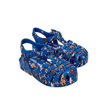 Imagem de Sandália Mini Melissa Possession Print Mickey And Friends (17 ao 25) 33445 (ver22) Cor Azul Tamanho 17/18