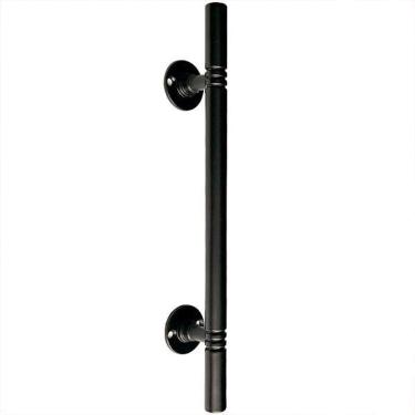 Imagem de Puxador Duplo Italy Preto Fosco 248Mm Porta Pivotante Correr