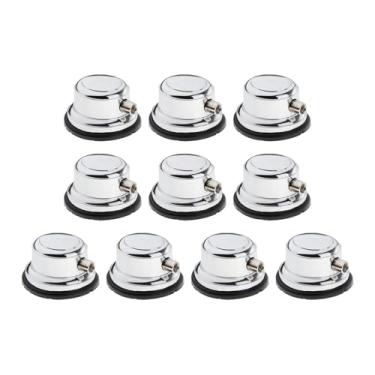 Imagem de menolana Pontas para caixa, orelhas para bateria com almofadas de pele, extremidade única, fácil instalação, peças de percussão leves, acessórios para bateria, 10 Conjuntos