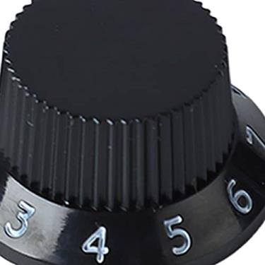 Imagem de 3pcs guitarra potenciômetro botões de tom volume de tom botões rotativos substituição para guitarra de guitarra elétrica material plástico tamanho compacto letras claras letras (Painel preto letras