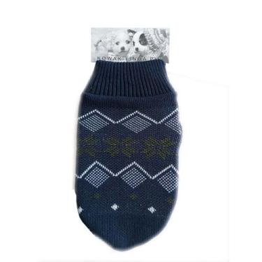 Imagem de Roupa para Pet Jacquard Grande Porte - Kowak, Marinho, P