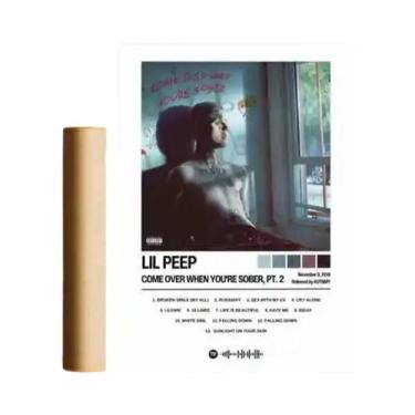 Imagem de Conjunto De Pôsteres De Hip Hop Lil Peep Hellboy Crybaby Live Forever 