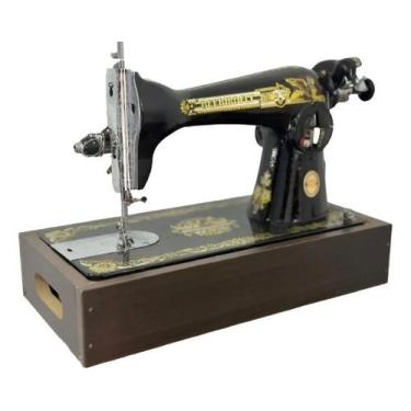Imagem de Máquina de Costura Reta Semi Industrial com Base Tabaco 220V - Flawil