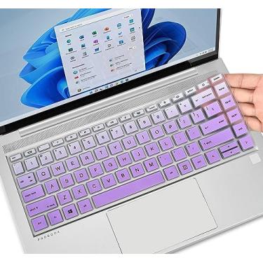 Imagem de CaseBuy Capa Protetora Para Teclado De Laptop Hp Probook 440, 445, G8, G9, G10, 14", 640, G7 E 14" (Não Compatível Com G5, G6 G7) - Roxo Ombré