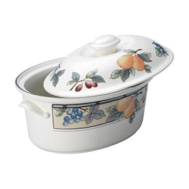 Imagem de Mikasa 5234487 Prato de caçarola coberto para colheita de jardim, grés