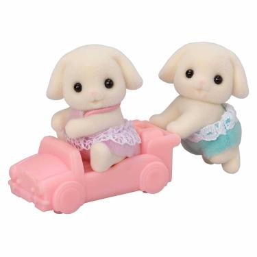 Imagem de Figuras - Sylvanian Families - Gêmeos Coelho Floral - Epoch Magia