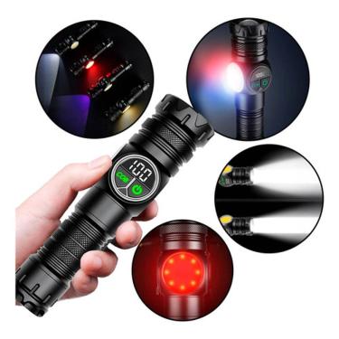 Imagem de Lanterna LED Recarregável USB com Imã de Fixação Portátil Ideal para Carro Camping e Reparo