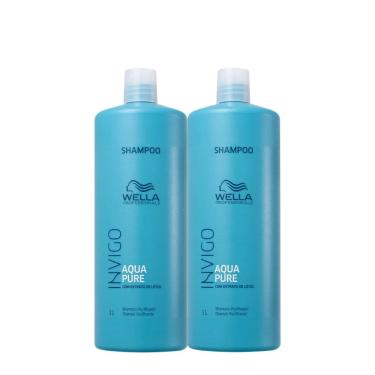Imagem de Kit Wella Professionals Invigo Aqua Pure Shampoo Extra (2 unidades)