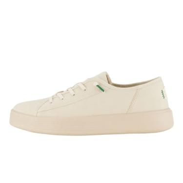 Imagem de Hey Dude Cody Canvas masculino | Sapatos masculinos | Tênis masculino sem cadarço | Confortável e leve, Branco/estuque, 45