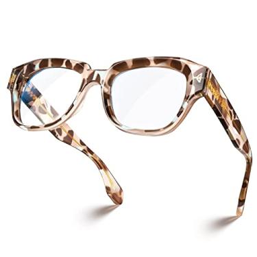 Imagem de Óculos quadrados, leves, com bloqueio de luz azul, para jogos, mulheres, homens, GROUSE, Chocolate de menta