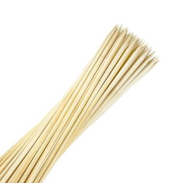 Imagem de CrazyTerra Espetos De Bambu (Pacote Com 50), Espetinho Madeira 35 Cm Para Grelhar, Palitos Kebab Resistentes 5 Mm, Grelha Churrasco, Aperitivos, Comida, Carne Dente Longos