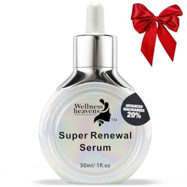 Imagem de Wellness Heavens Soro facial de vitamina C para rosto, peptídeo de colágeno antienvelhecimento com niacinamida e vitamina E para manchas escuras, clareador, hidratante, suavizante, firmador, 30 ml