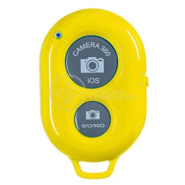 Imagem de Controle Remoto Disparador De Fotos Bluetooth Selfie Amarelo