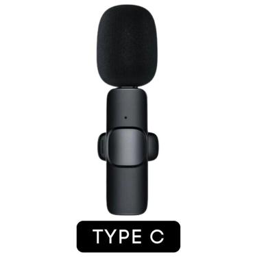 Imagem de Microfone Lapela Sem Fio Para Android Usb C Qualidade De áudio Impecável!