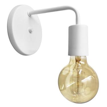 Imagem de Arandela Luminária Parede Moderna Sala Cama Cabeceira Branca - IluminA