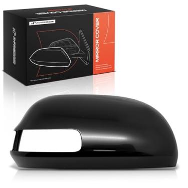 Imagem de A-Premium Tampa do espelho retrovisor do lado do passageiro - compatível com Toyota RAV4 2009 2010 2011 2012 - Preto liso, com furo de seta