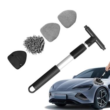 Imagem de Ferramenta de limpeza de para-brisa de carro - limpador de vidro de carro, espanador extensível de manutenção de lavagem automática para porta de chuveiro de vidro, banheiro, uso doméstico