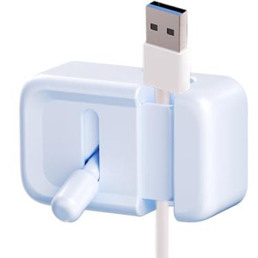 Imagem de Suporte de , gerenciamento de cabos de mesa adesivo forte | Clipes adesivos magnéticos para fio de gerenciamento de carregador, mesa de cabeceira, escritório, parede, mesa de trabalho