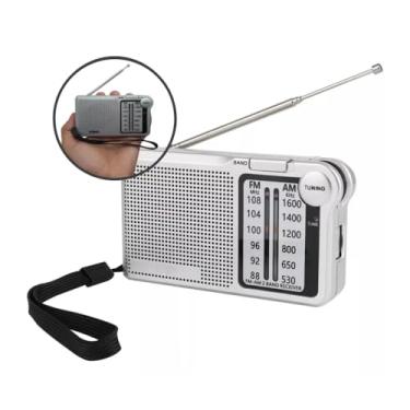 Imagem de Rádio Portátil AM/FM com Antena Retrátil Entrada para Fone e Alimentação por Pilhas