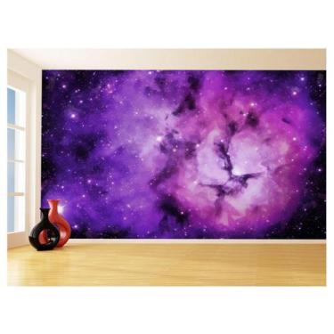 Imagem de Papel De Parede 3D Espaço Estrelas Galáxia 3,5M Nsp140 - Você Decora