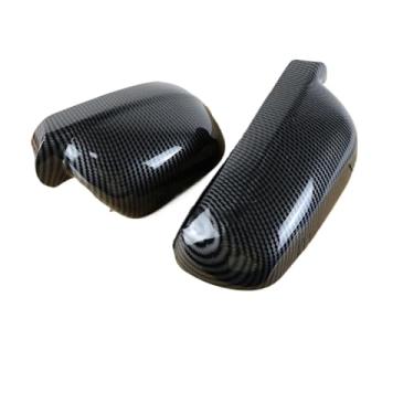Imagem de Capas de espelho retrovisor de carro de fibra de carbono compatíveis com Golf 4 MK4 compatível com Bora 1998-2004 (1 peça lado direito)