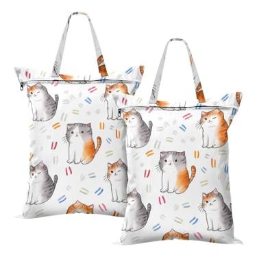 Imagem de SEHANY 2 peças de sacos grandes de lavanderia com alça, à prova d'água, bolsa de roupa para viagem e natação