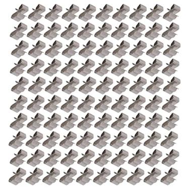 Imagem de Generic Clipe de Cabo Fotovoltaico de 100 Unidades, Conjunto de Suporte de Fixação de Cabo de Braçadeira de Fio de Aço Inoxidável, Clipe de Fio PV de Design de Farpa Traseira, Fácil de Instalar e