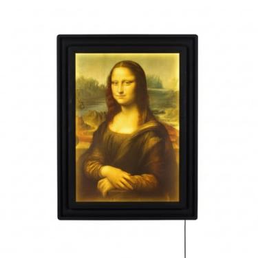 Imagem de Luminária Quadro “Mona Lisa” – LED Decorativo com Painel Artístico Clássico | Decoração Moderna para Sala, Quarto, Escritório e Presente Criativo