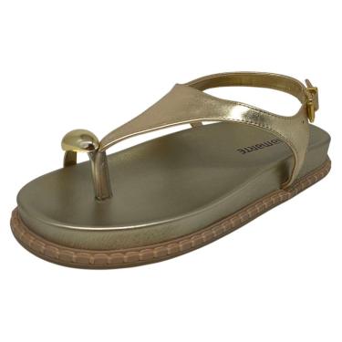 Imagem de Sandália Feminina Papete Conforto Tiras Largas Anatômico