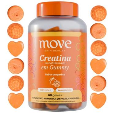 Imagem de Creatina Gummy Monohidratada Move Skin Beauty Sabor Tangerina 60 Unidades