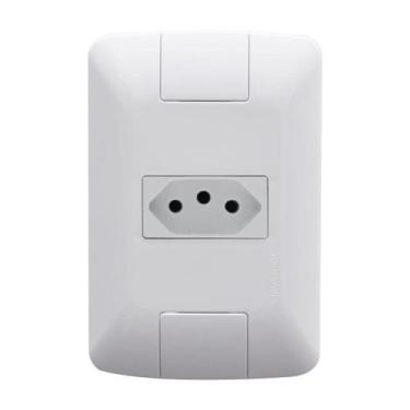 Imagem de Conjunto Montado Aria 4x2 1 Tomada Nbr 14136 10a 250v Tramontina