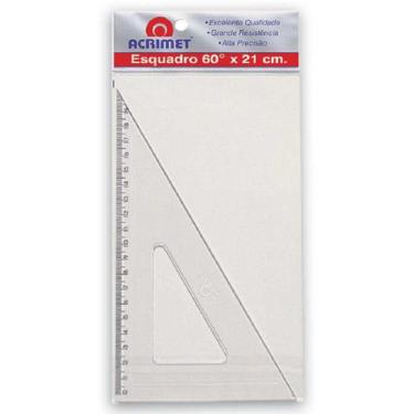 Imagem de Esquadro Poliestireno 45 Graus 21Cm - Planeta Brinquedos