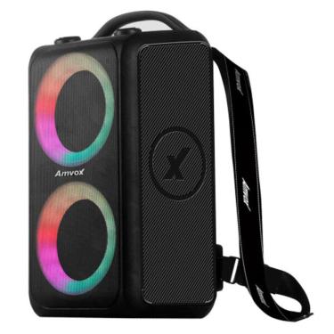 Imagem de Caixa de Som Amplificada Amvox Bagvox Black Aca600, 600 W, Bivolt Preta