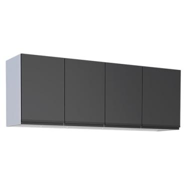 Imagem de Armário Aéreo Aço Gaia 1584Mm Preto Montado (160) Cozimax