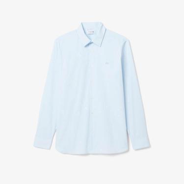 Imagem de Camisa Slim Fit Listrada em Popeline Stretch Lacoste Masculina-Masculino