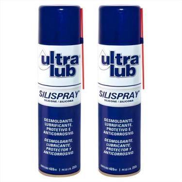 Imagem de Silicone Lubrificante Desmoldante Anticorrosivo 420ml Kit 2 - Ultralub