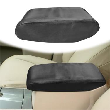 Imagem de QianBao Capa de substituição para console central de couro DIY para Toyota Highlander 2008-2013, capa de apoio de braço com ajuste original, proteção antiarranhões