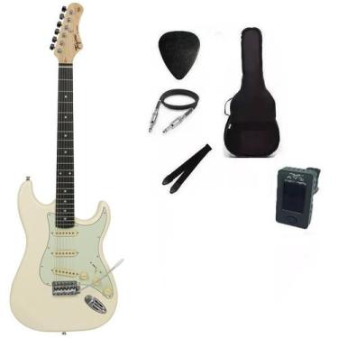 Imagem de Kit Guitarra Tagima TG500 Strato Branca