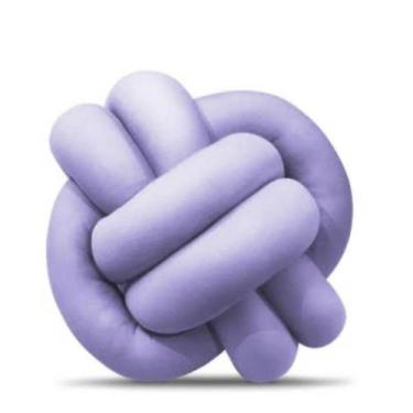 Imagem de Almofada Nó Nozinho Luxo Casa Decoração - Gabi Flor, Lilás