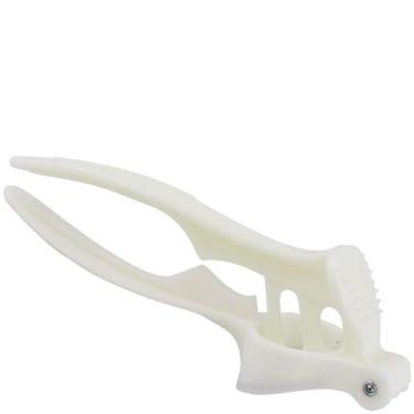 Imagem de Espremedor de Alho Tradicional de Plástico com Inox Branco 19cm