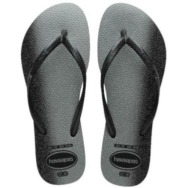 Imagem de Chinelo Feminino Havaianas REF: SLIM GLOSS, Preto, 37