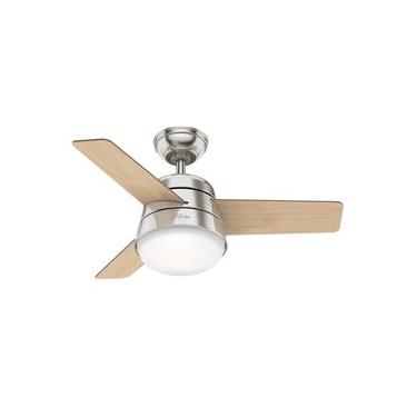 Imagem de Ventilador de Teto Residencial Finley Niquel Escovado Hunter Fan Oficial 110