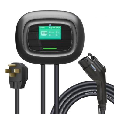 Imagem de Youwoauto Carregador EV Nível 2 - Estação de carregamento de veículos elétricos de 40 Amp 240V para carregador EV doméstico nível 2 compatível com J1772 EVS, carregador de veículo elétrico com cabo de