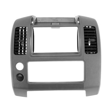 Imagem de ACROPIX Painel de acabamento do painel de ar central AC para Nissan Frontier 2005-2020 Tampa de saída de ar ABS substituição do bisel do console 68259ZP16D/68259-ZP16D cinza