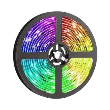 Imagem de Fita De LED RGB 1-30M Com Controle Bluetooth USB, Lâmpada Flexível Par