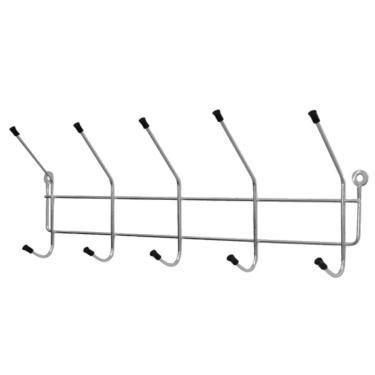 Imagem de Cabideiro Duplo 5 Ganchos para suporte de cozinha 19x45cm