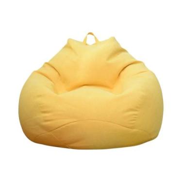 Imagem de Capa Grande Para Sofá Saco De Feijão Para Adultos, Capa Sólida Para Ca