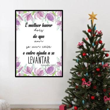 Imagem de Quadro Decorativo Melhor Haver Dois do Que Um